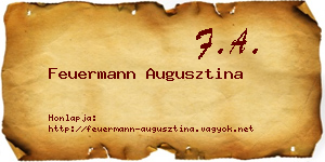 Feuermann Augusztina névjegykártya
